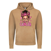 Vintage Camel lets beat cancer afro messy bun Vintage Hoodie - texasbilliewilder