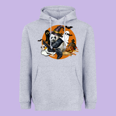 Panda Hallowen Heavyweight Hoodie Designed By Lillyallendesigns