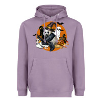 Lavender panda hallowen Heavyweight Hoodie - LillyAllenDesigns
