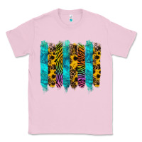 Bubblegum Pink turquoise leopard sunflowers colorful Classic Tee - RanaPortraitStore