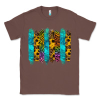 Chestnut turquoise leopard sunflowers colorful Classic Tee - RanaPortraitStore