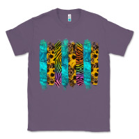 Lavender turquoise leopard sunflowers colorful Classic Tee - RanaPortraitStore