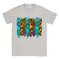 Moon Dust turquoise leopard sunflowers colorful Classic Tee - RanaPortraitStore