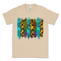 Mushroom turquoise leopard sunflowers colorful Classic Tee - RanaPortraitStore