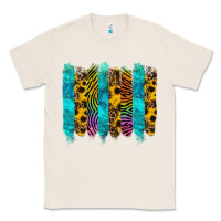 Natural turquoise leopard sunflowers colorful Classic Tee - RanaPortraitStore