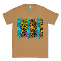 Toasted Coconut turquoise leopard sunflowers colorful Classic Tee - RanaPortraitStore