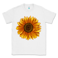 White Soraya Sunflower Classic Tee - LillyAllenDesigns