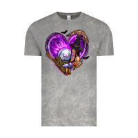 Cloud Rock Halloween Heart with Witch Vintage Tee - texasbilliewilder