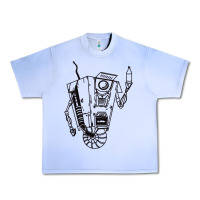 Grape Ice b&w claptrap   borderlands Urban Heavy Tee - tuanDangUi