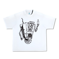 White b&w claptrap   borderlands Urban Heavy Tee - tuanDangUi