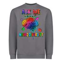 Storm Ask me about neurodiversity Heavyweight Sweatshirt - FaDigitalArtStudio