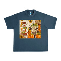Midnight Navy Fall Hay There Pumpkin Urban Heavy Tee - texasbilliewilder