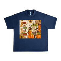 Navy Fall Hay There Pumpkin Urban Heavy Tee - texasbilliewilder