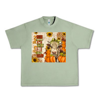 Oil Green Fall Hay There Pumpkin Urban Heavy Tee - texasbilliewilder