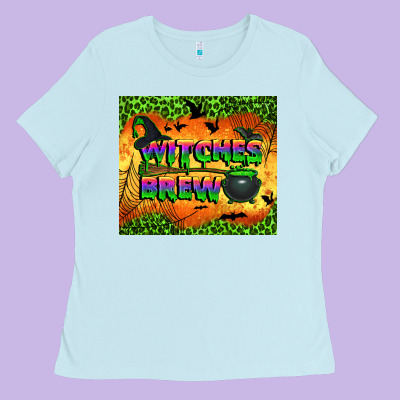 Witches Brew Tumbler Ladies Tee Designed By Bundleandbundleshop