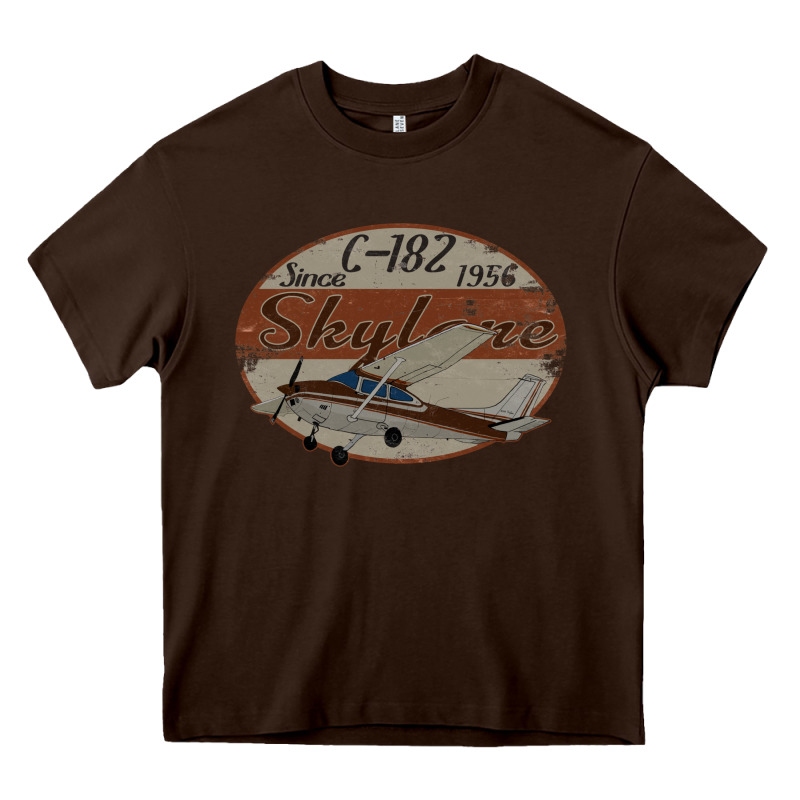 Cessna 182 Skylane Since 1956 Retro Vintage Airplane Design Heavy Core Tee by tuanDangUi | Teevron