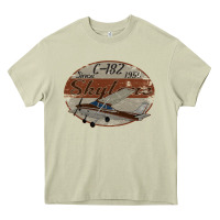 Mossy cessna 182 skylane since 1956 retro vintage airplane design Heavy Core Tee - tuanDangUi