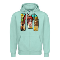 Seafoam farm life alphabet lowercase letters m Zipper Hoodie - BundleAndBundleShop