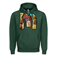 Sports Green farm life alphabet lowercase letters m Zipper Hoodie - BundleAndBundleShop