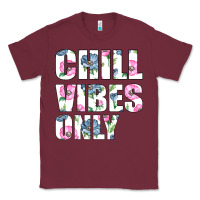 Burgundy Chill Vibes Only Classic Tee - Bettercallsaul
