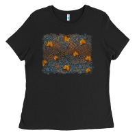 Black tooled leather fall background Ladies Tee - RanaPortraitStore