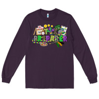 Plum tax preparer mardi gras Long Sleeve Tee - CowGirlArtShop