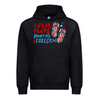 Black flip flops fireworks & freedom Urban Hoodie - BarkalooDesign