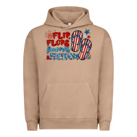 Pigment Burro flip flops fireworks & freedom Urban Hoodie - BarkalooDesign