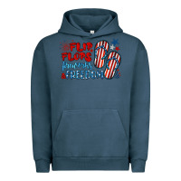 Pigment Midnight Navy flip flops fireworks & freedom Urban Hoodie - BarkalooDesign