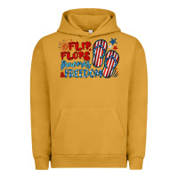 Pigment Peanut Butter flip flops fireworks & freedom Urban Hoodie - BarkalooDesign