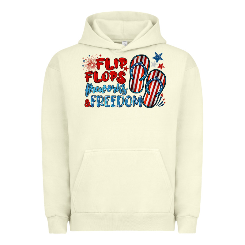 Flip Flops Fireworks & Freedom Urban Hoodie by BarkalooDesign | Teevron