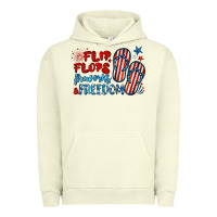 Pigment Pistachio flip flops fireworks & freedom Urban Hoodie - BarkalooDesign