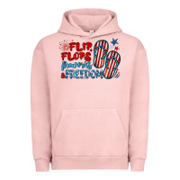 Pigment Salmon flip flops fireworks & freedom Urban Hoodie - BarkalooDesign