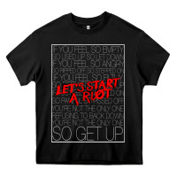 Black Lets Start A Riot GIFT 1 Heavy Core Tee - tuanDangUi