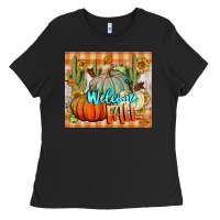 Black welcome fall tumbler Ladies Tee - BundleAndBundleShop