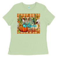 Matcha welcome fall tumbler Ladies Tee - BundleAndBundleShop