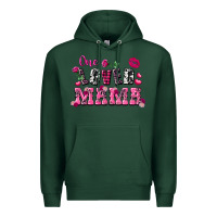 Sports Green one loved mama valentine's day Premium Hoodie - FaDigitalArtStudio