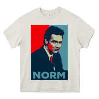 Cream Norm macdonald political poster Heavy Core Tee - tuanDangUi