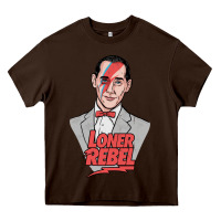 Chocolate Brown loner rebel Heavy Core Tee - tuanDangUi