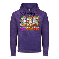 Cloud Purple happy hallothanksmas unicorns Vintage Hoodie - texasbilliewilder