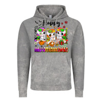 Cloud Rock happy hallothanksmas unicorns Vintage Hoodie - texasbilliewilder
