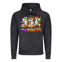 Vintage Black happy hallothanksmas unicorns Vintage Hoodie - texasbilliewilder