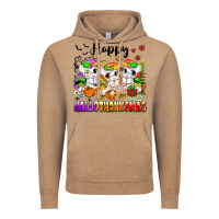 Vintage Coffee happy hallothanksmas unicorns Vintage Hoodie - texasbilliewilder