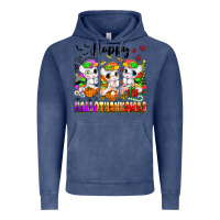Vintage Denim happy hallothanksmas unicorns Vintage Hoodie - texasbilliewilder