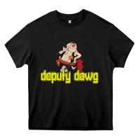 Black deputy dawg morning cartoons Heavy Core Tee - tuanDangUi