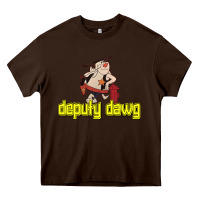 Chocolate Brown deputy dawg morning cartoons Heavy Core Tee - tuanDangUi