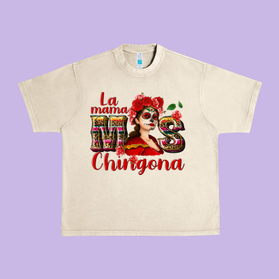 La Mama Mos Chingona Urban Heavy Tee Designed By Nancycooperartshop
