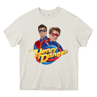 Cream henry danger and captain man Heavy Core Tee - tuanDangUi