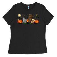 Black headstone and coffin lebbey glass Ladies Tee - BundleAndBundleShop