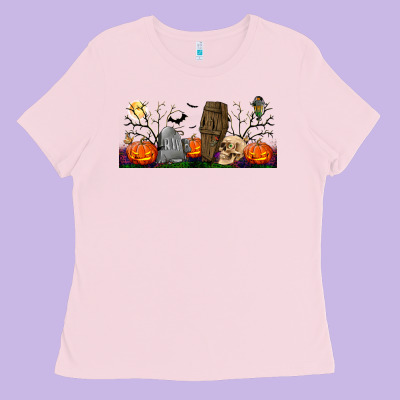 Headstone And Coffin Lebbey Glass Ladies Tee Designed By Bundleandbundleshop
